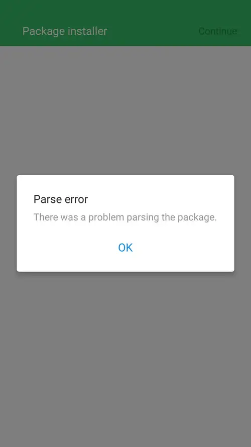 Parse Error