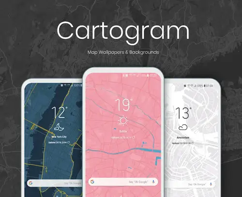 Cartogram โ Live Map Wallpapers & Backgrounds