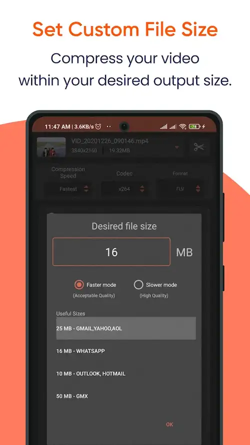 Video Compressor โ Compact Video(MP4,MKV,AVI,MOV)