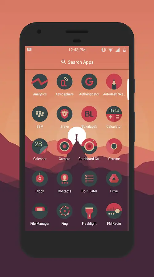 Sagon Circle: Dark Icon Pack APK v17.4 (Full Version) screenshot 2
