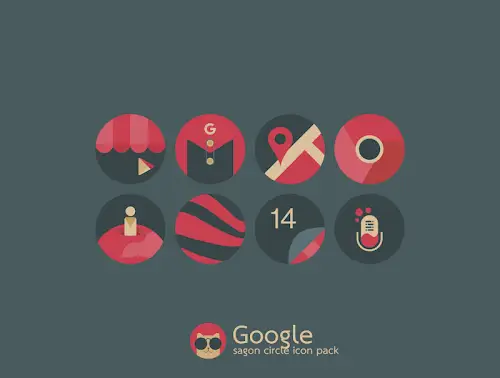Sagon Circle: Dark Icon Pack APK v17.4 (Full Version) screenshot 3