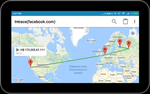 Intrace: Visual Traceroute