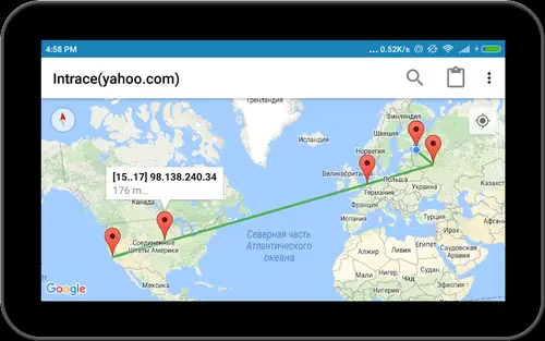 Intrace: Visual Traceroute