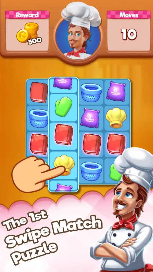 Kitchen Swipe – Match 3 Puzzle
