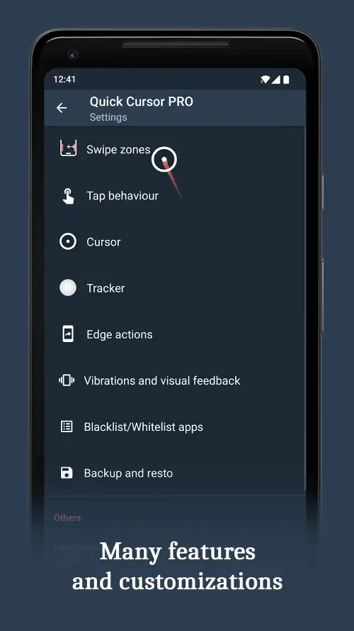 Quick Cursor: One-Handed mode