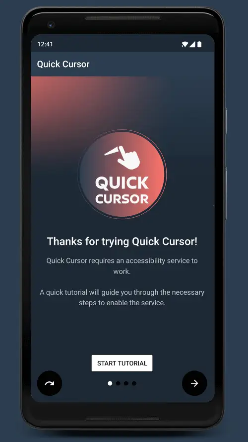 Quick Cursor: One-Handed mode
