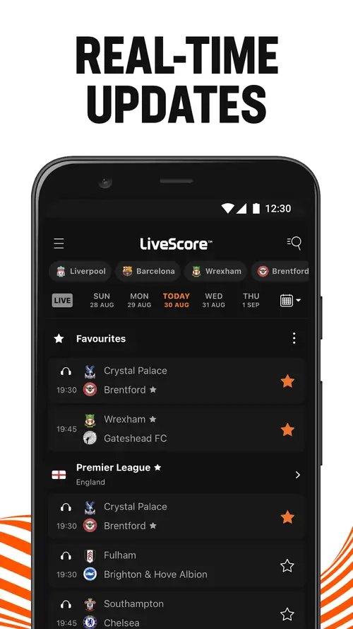 LiveScore screenshot 2