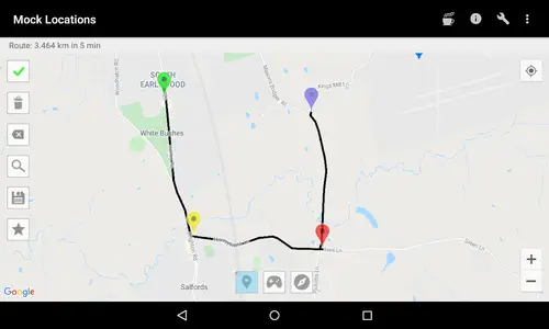 Mock Locations (fake GPS path)