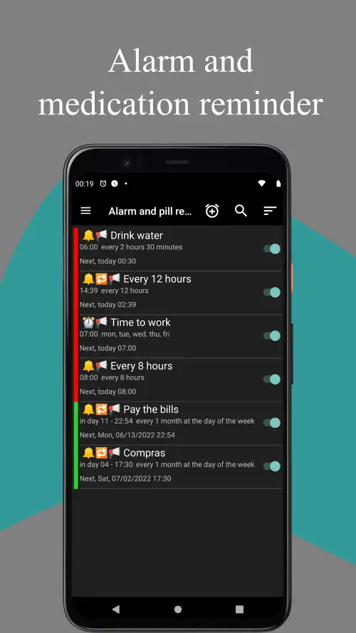 Alarm and pill reminder