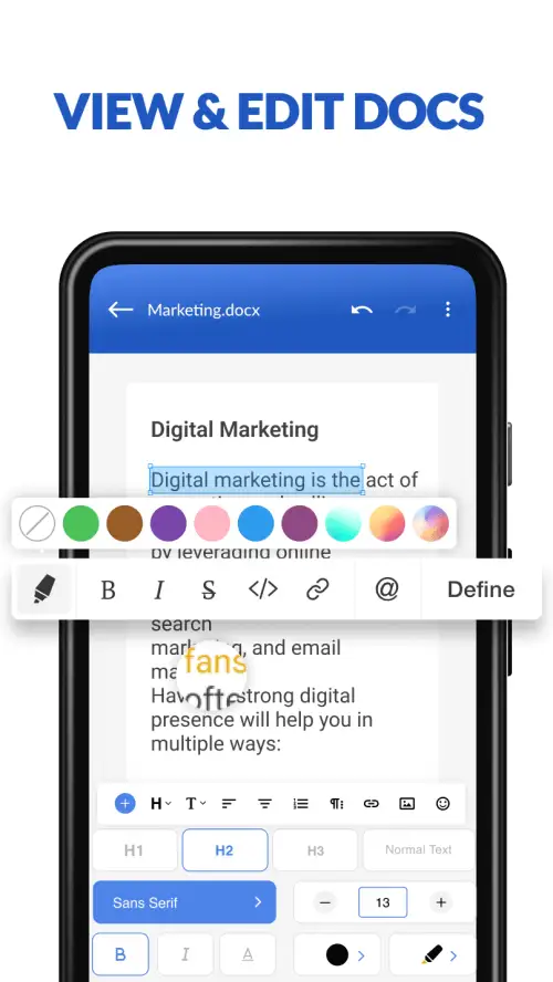 Docx Reader โ Word Editor