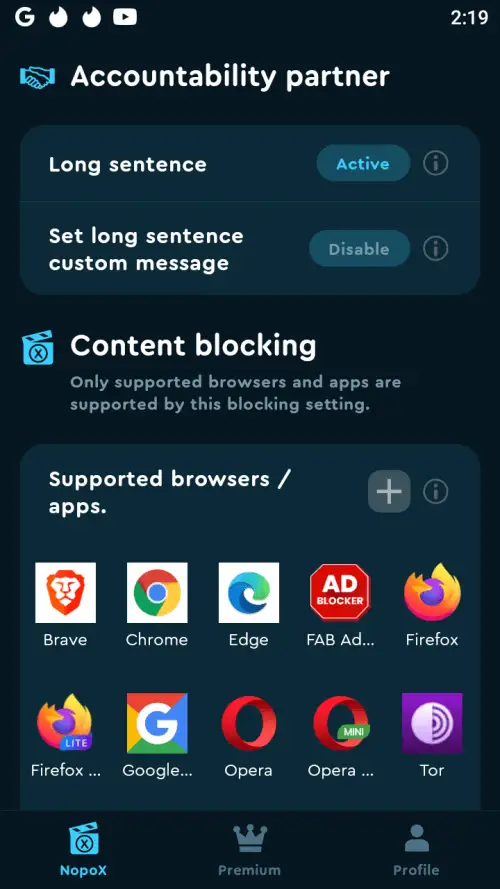 NopoX – Porn blocker