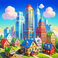 Merge City 3D v0.5 MOD APK (Menu, Money, Keys, Remove ADS)