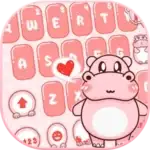 Pink Cute Hippo Theme v10.2.3.0710 MOD APK (Premium Unlocked)