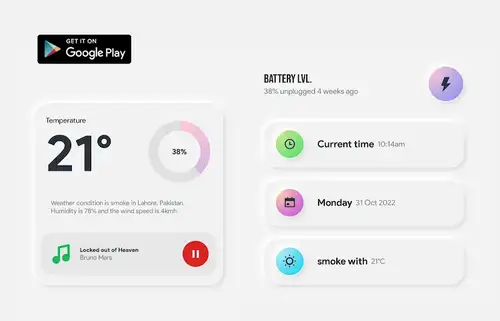 Clowdy KWGT screenshot 5