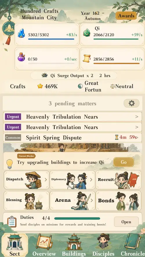Cultivation Sect Simulator screenshot 1