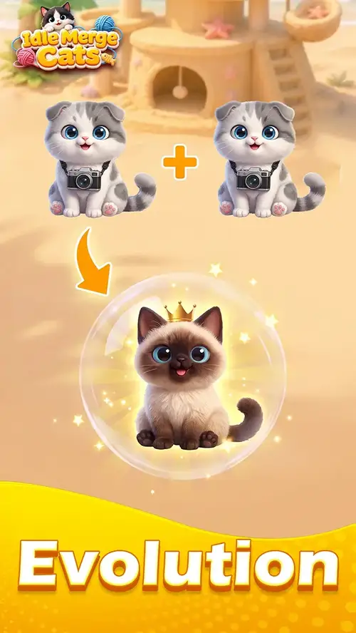 Idle Merge Cats screenshot 2
