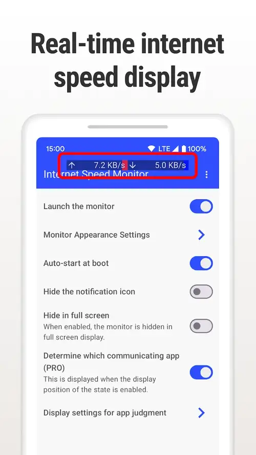 Internet Speed Monitor screenshot 1