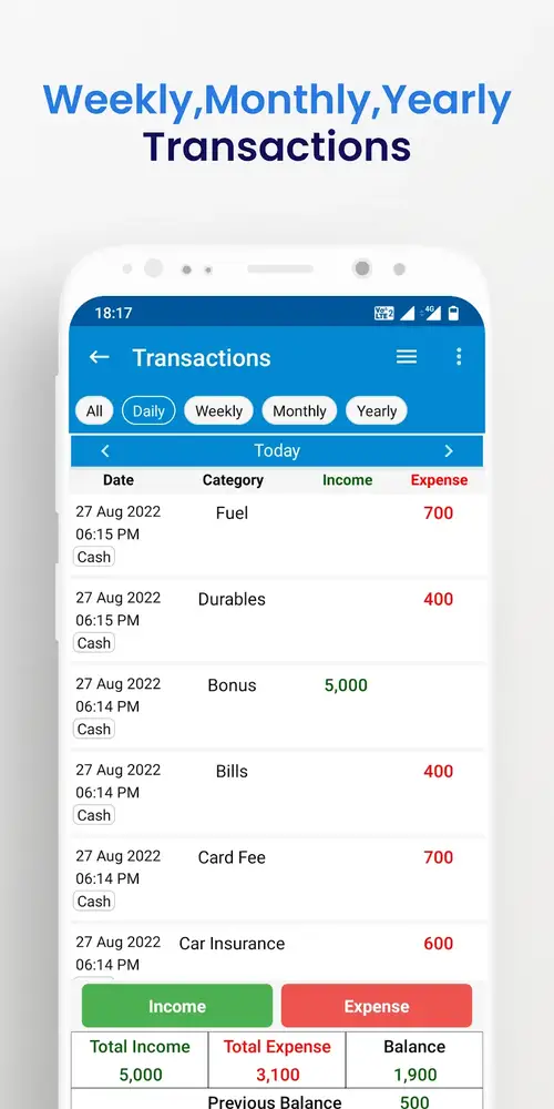 Income Expense screenshot 3