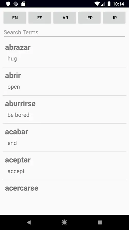 Spanish Verb Blitz Pro screenshot 2