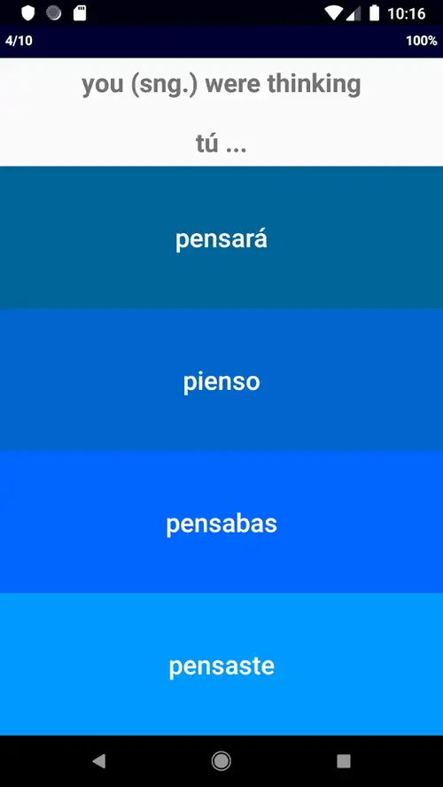 Spanish Verb Blitz Pro screenshot 5